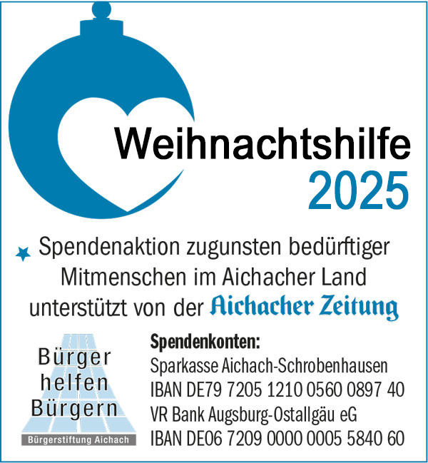 Weihnachtshilfe 2025 – Originalplakat der Spendenaktion